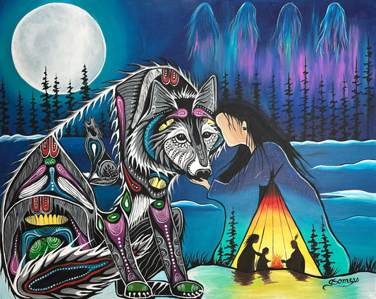 Wolf Moon Print 16x20